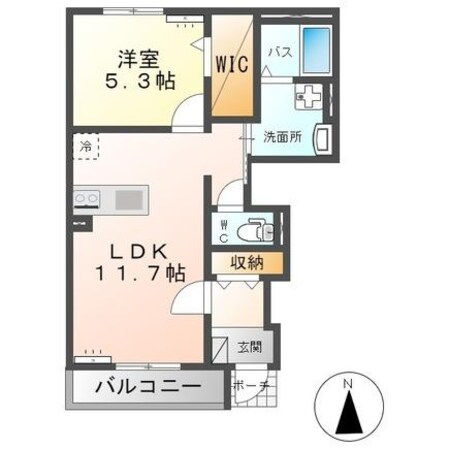 ベルフルールⅡの物件間取画像